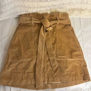 American Eagle Outfitters Corduroy Mini Skirt in Tan